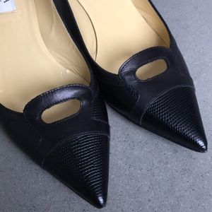 Black FURLA Kitten Heels